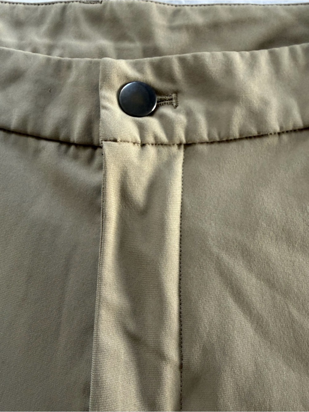 Lululemon Men's ABC Short 33 Khaki Tan Warpstreme Travel Golf Shorts 9" - Picture 3 of 16
